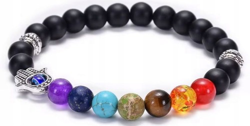 Bransoletka 7 CZAKR naturalne kamienie energia harmonia ochrona