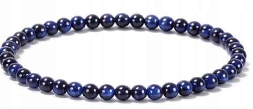 Bransoletka TYGRYSIE OKO Niebieskie 4 mm pewność siebie koncentracja