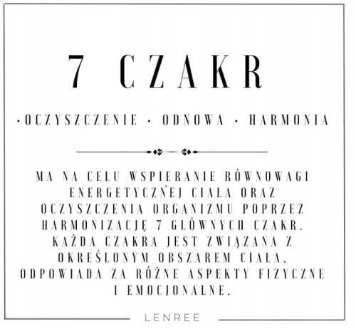 Bransoletka damska 7 czakr czarna sznurek regulowana kamienie energia