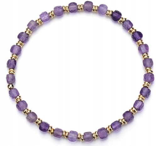 Bransoletka Ametyst naturalny – spokój, ochrona, równowaga, prezent