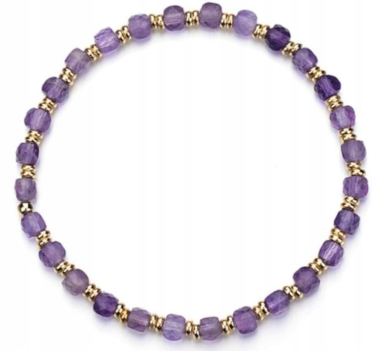 Bransoletka Ametyst naturalny – spokój, ochrona, równowaga, prezent