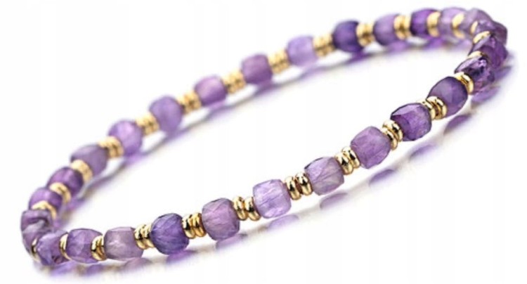 Bransoletka Ametyst naturalny – spokój, ochrona, równowaga, prezent