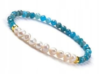 Bransoletka Apatyt i Perły – rozwój, odwaga, prezent dla niej