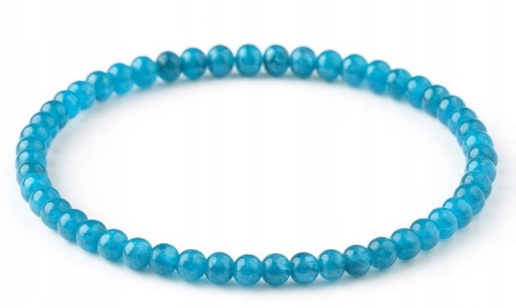 Bransoletka apatyt naturalny 4mm kamień rozwoju i odwagi LENREE