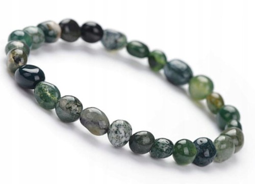 Bransoletka AGAT MSZYSTY naturalne kamienie unisex LENREE