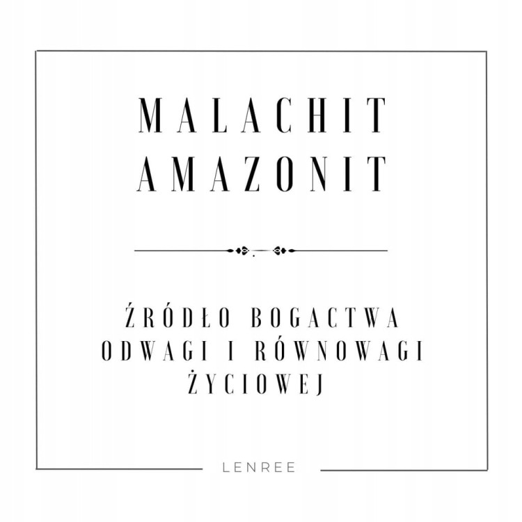 BRANSOLETKA DAMSKA ZAPINANA MALACHIT - AMAZONIT - KAMIENIE NATURALNE