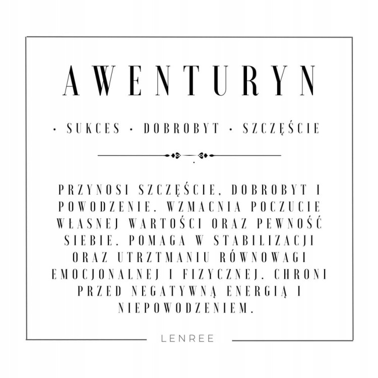 BRANSOLETKA DAMSKA ZAPINANA AWENTURYN KAMIENIE NATURALNE + PUDEŁKO