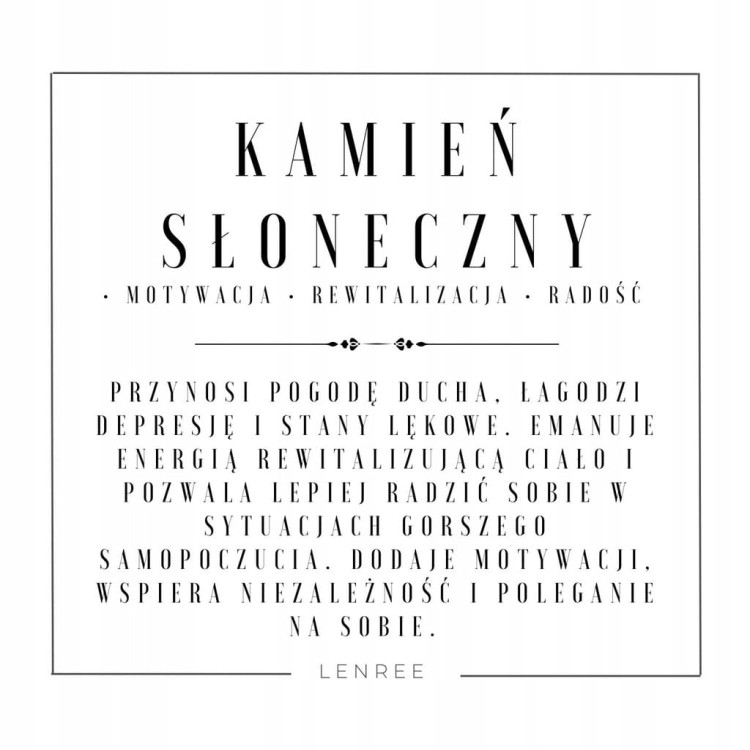 BRANSOLETKA DAMSKA ZAPINANA KAMIEŃ SŁONECZNY KAMIENIE NATURALNE + PUDEŁKO