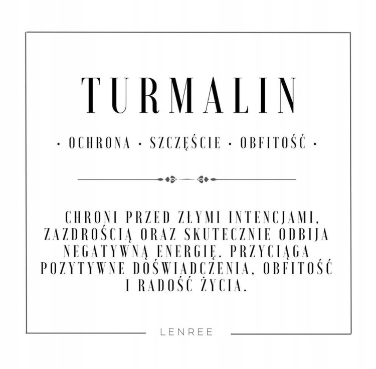 Bransoletka damska turmalin serce kamienie naturalne
