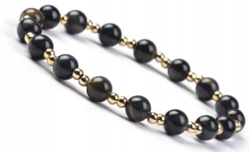 Bransoletka damska TURMALIN kamienie naturalne + pudełko