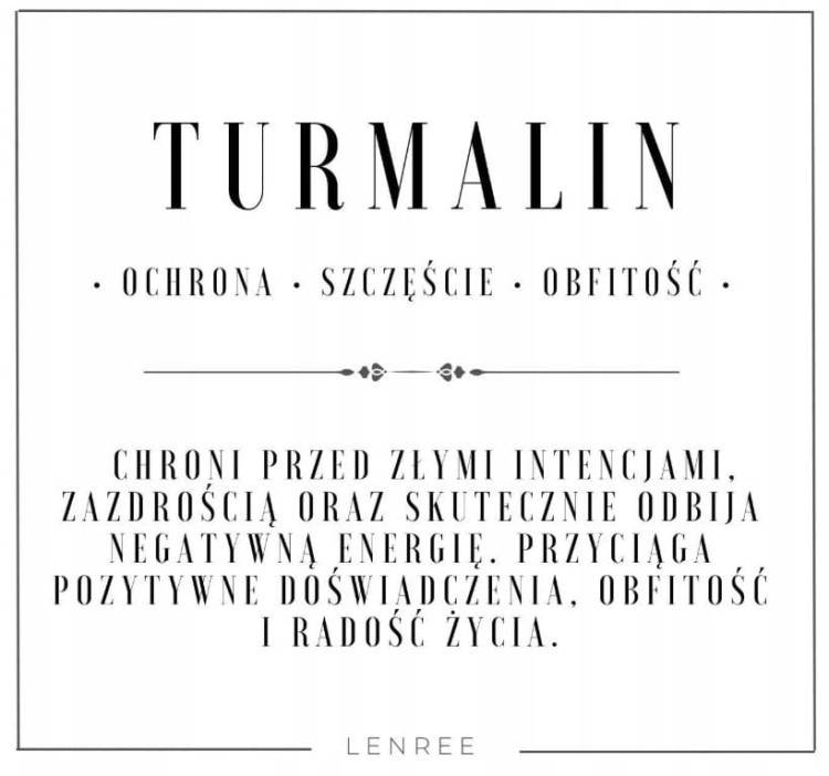 Bransoletka damska turmalin kamienie naturalne regulowana zapięcie