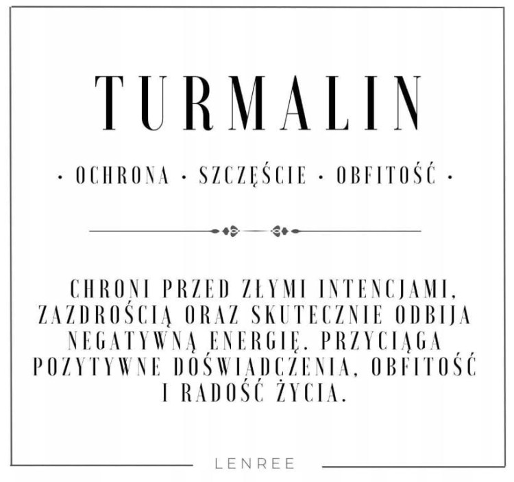 BRANSOLETKA DAMSKA NA SZNURKU REGULOWANA NATURALNE KAMIENIE TURMALIN