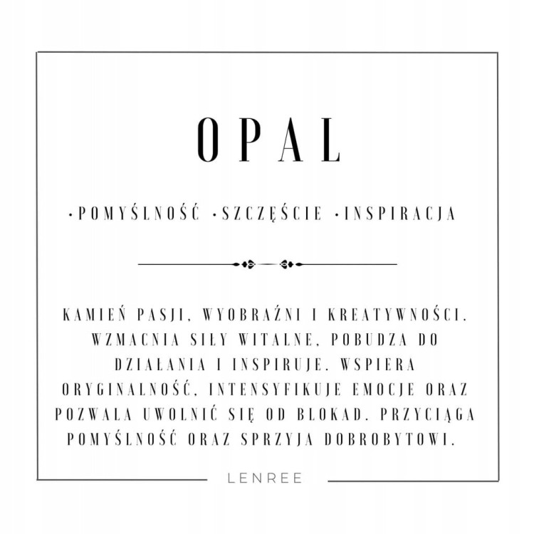 Bransoletka damska kamienie naturalne OPAL