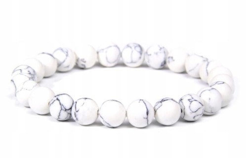 Bransoletka damska HOWLIT 8mm naturalny kamień spokój równowaga LENREE