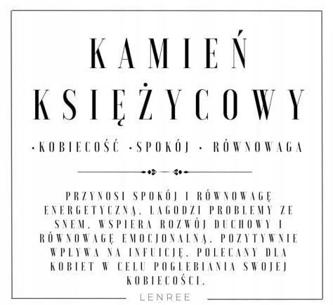Bransoletka damska kamień księżycowy kamienie naturalne regulowana zapięcie