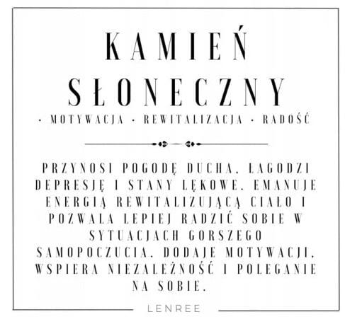 Bransoletka damska kamień słoneczny kamienie naturalne regulowana