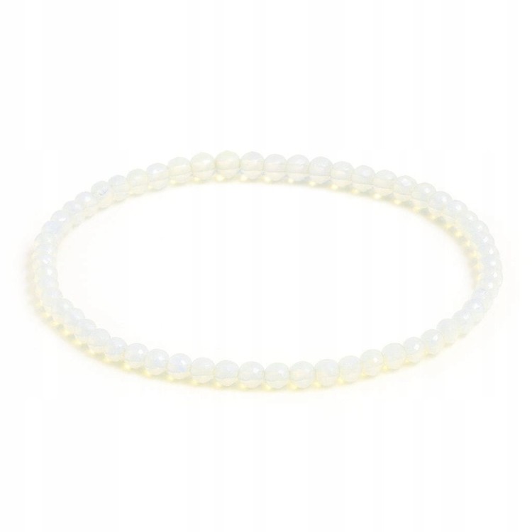 Bransoletka opal naturalny 4mm kamień szczęście pomyślność LENREE
