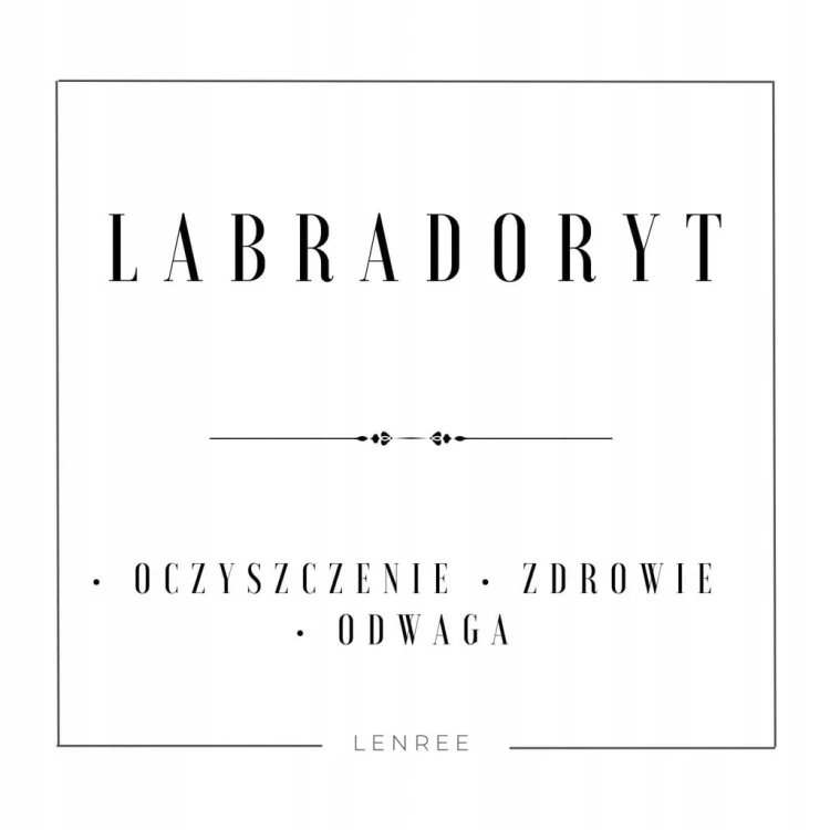 Bransoletka na sznurku LABRADORYT kamienie naturalne + pudełko