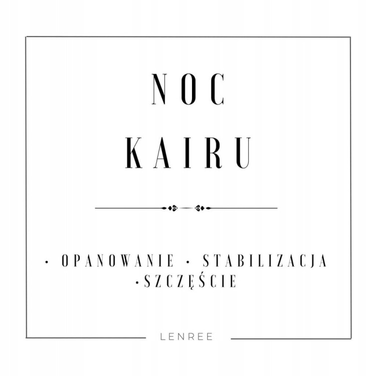 Bransoletka na sznurku NOC KAIRU kamienie naturalne + pudełko