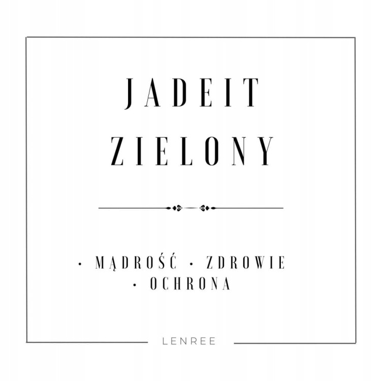 Bransoletka na sznurku JADEIT ZIELONY kamienie naturalne + pudełko