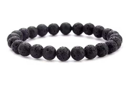 Bransoletka LAWA WULKANICZNA 8mm moc energia stabilność LENREE