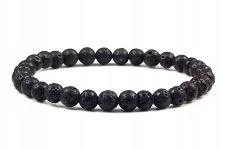 Bransoletka LAWA WULKANICZNA 6mm moc energia stabilność LENREE