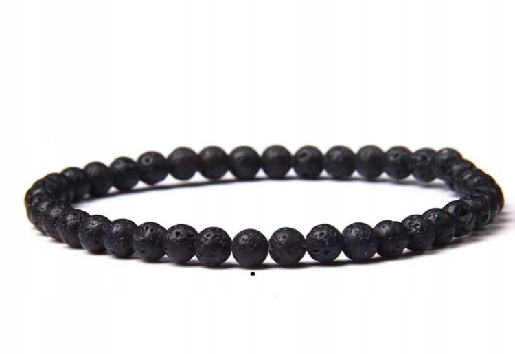 Bransoletka LAWA WULKANICZNA 4mm energia moc stabilność LENREE