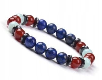 Bransoletka Lapis Lazuli Karneol – motywacja, odwaga, prezent