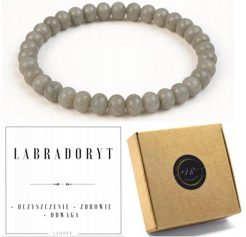 Bransoletka labradoryt owalny 4mm oczyszczenie siła LENREE