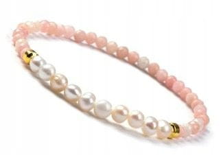 Bransoletka Kamień Słoneczny i Perły – motywacja, radość, prezent