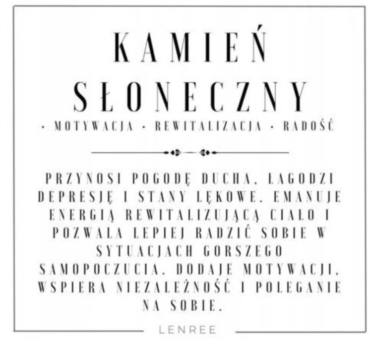 Bransoletka kamień słoneczny złoto naturalna motywacja prezent