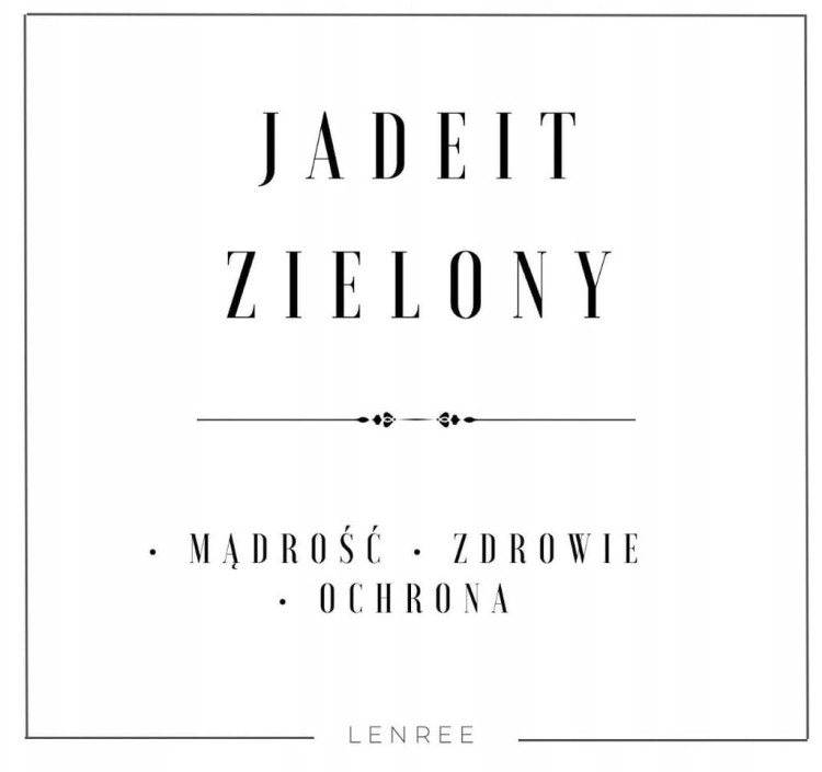 Bransoletka jadeit zielony 4mm fasetowany harmonia zdrowie LENREE