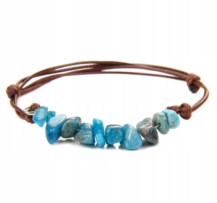 Bransoletka damska kamienie naturalne APATYT