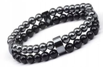 Bransoletka TURMALIN naturalne kamienie męska unisex ochronna LENREE