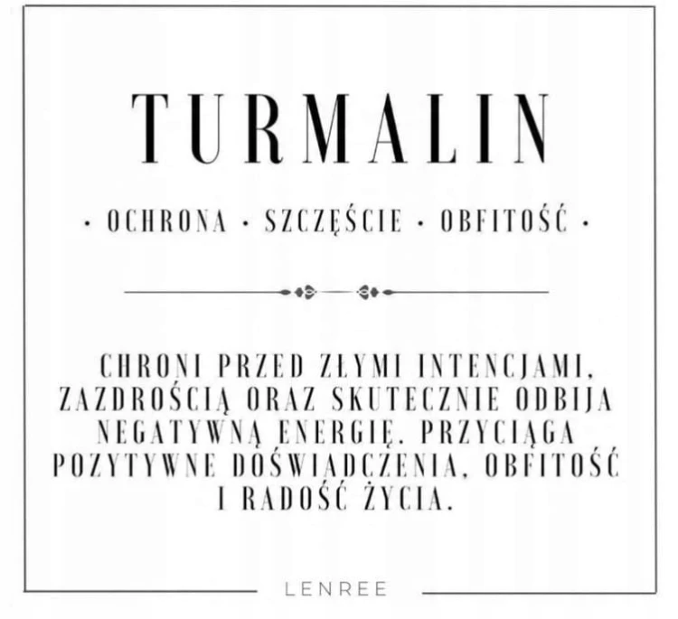 Bransoletka TURMALIN naturalne kamienie męska unisex ochrona LENREE
