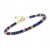 BRANSOLETKA ZAPINANA LAPIS LAZULI - GRANAT - KAMIENIE NATURALNE