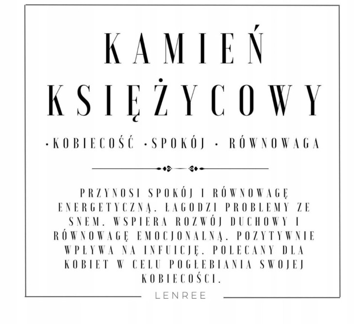 Bransoletka z kamienia księżycowego na regulowanym sznurku