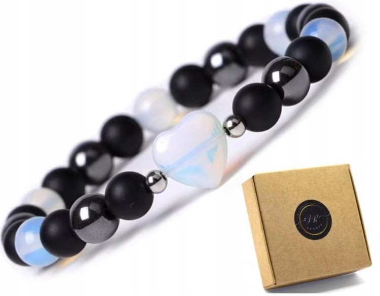 Bransoletka z opalem i turmalinem – intuicja, ochrona, równowaga