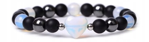 Bransoletka z opalem i turmalinem – intuicja, ochrona, równowaga