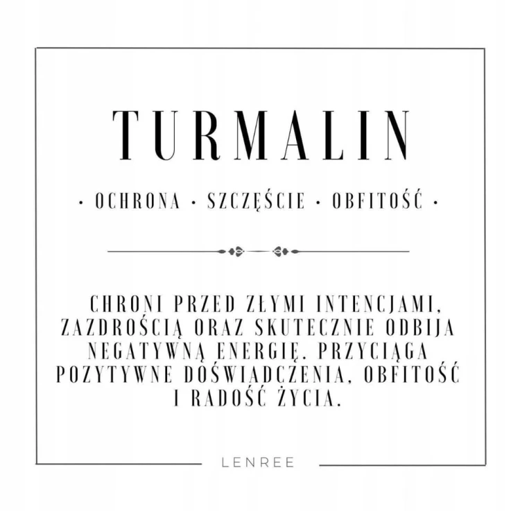 Bransoletka z turmalinu na regulowanym sznurku