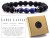 Bransoletka lapis lazuli lawa wulkaniczna hematyt unisex