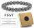 Bransoletka PIRYT 8mm Naturalne Kamienie Unisex Ochrona Pewność LENREE