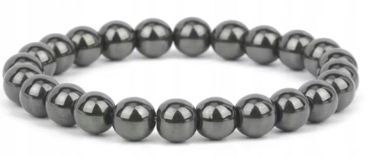 Bransoletka PIRYT 8mm Naturalne Kamienie Unisex Ochrona Pewność LENREE