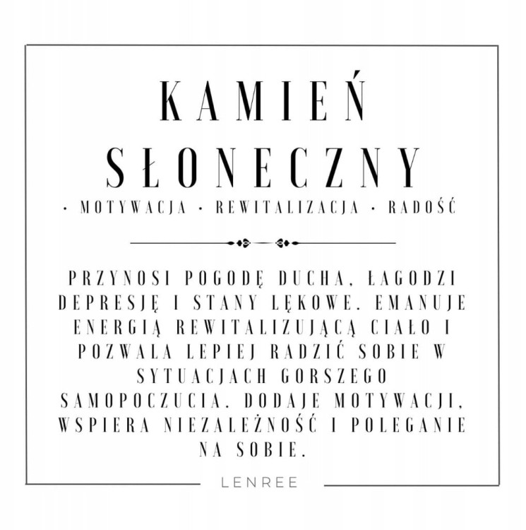 Bransoletka damska Kamień słoneczny serce kamienie naturalne