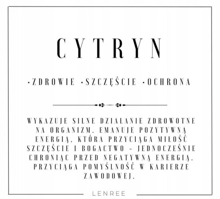 Bransoletka CYTRYN AMETYST naturalne kamienie szczęście ochrona LENREE