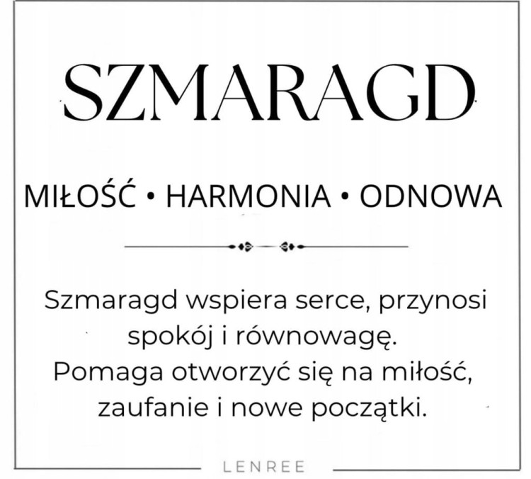 Bransoletka SZMARAGD 3mm fasetowany miłość harmonia odnowa LENREE