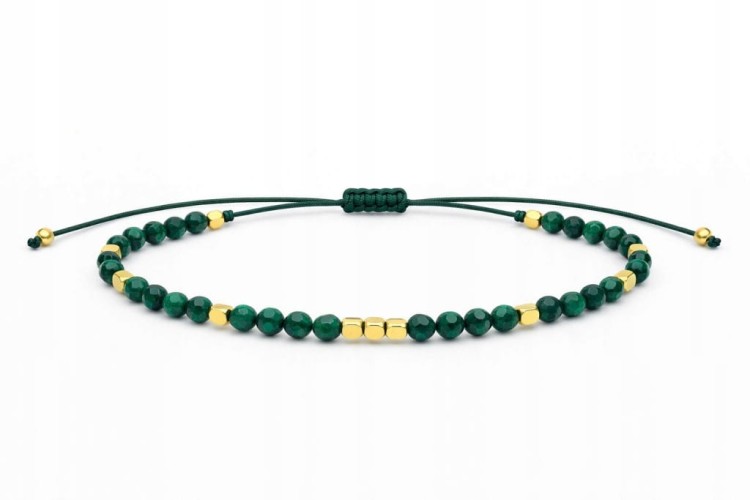 Bransoletka z kamieni naturalnych MALACHIT LENREE