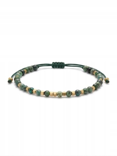 Bransoletka z kamieni naturalnych szmaragd LENREE