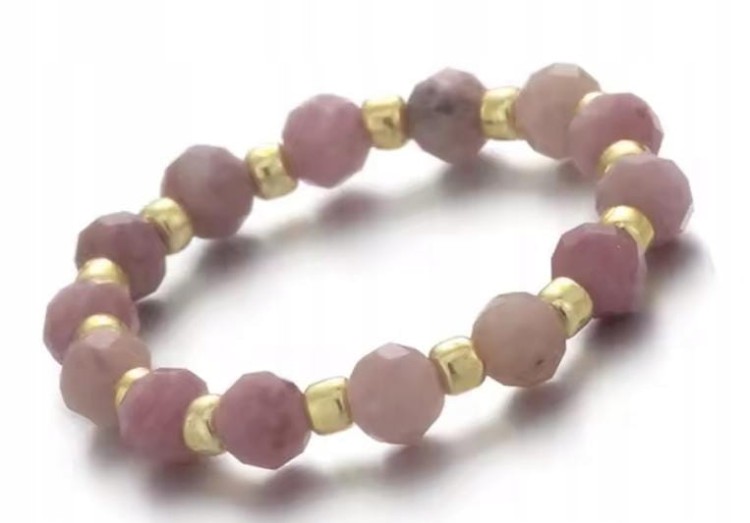 Pierścionek z kamieni naturalnych RODONIT LENREE