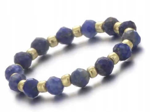 Pierścionek z kamieni naturalnych LAPIS LAZULI LENREE